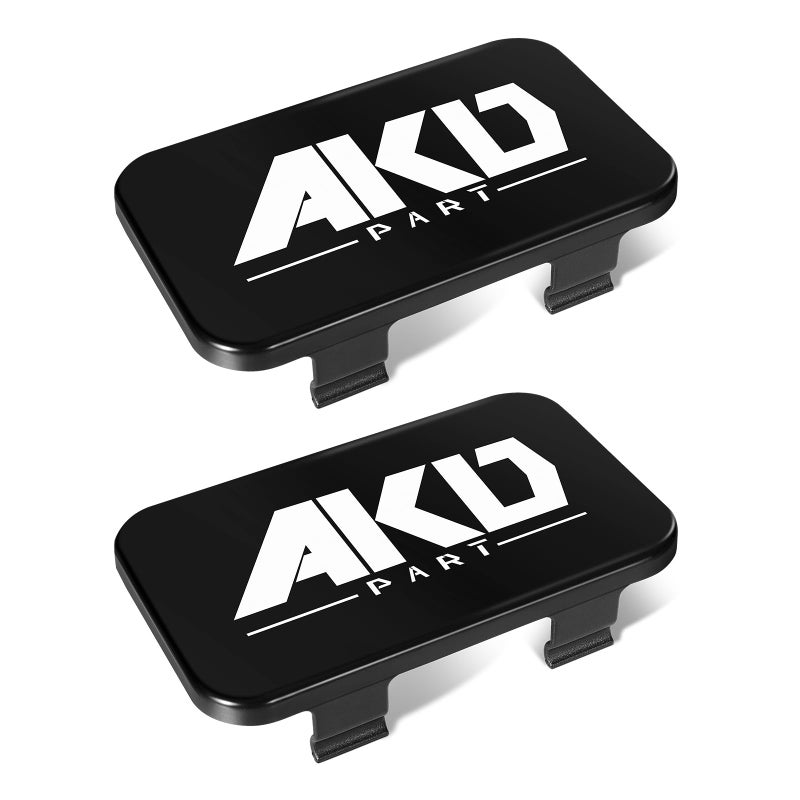 AKD Part LED Pods Covers 2pcs 3x18 LED Pod Lights Black Covers Street Legal Snapon PC Protective Lens Light Bars Cover for Offroad Driving Fog Ditch Lights
